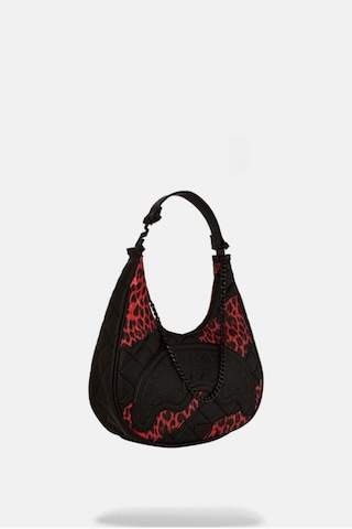 Sprayground Leopar Zincir Omuz Çantası, Sınırlı Sayıda Kırmızı
