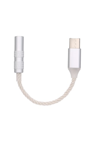 Xiyyadms Xiaomi Cihazları İçin Gümüş Type-c Erkekden 3.5mm Dişiye Ses Kablosu - Dayanıklı Ve Stabil Sinyal Taşıma