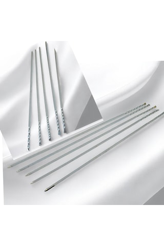 Kare Patlıcan Şişi 15 Adet 60 Cm 7 Mm -tavuk Şişi - Tavuk Kanat Şişi - Domates Şişi
