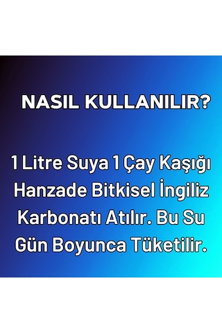 Hanzade Bitkisel İngiliz Karbonatı 3 x 1 KG