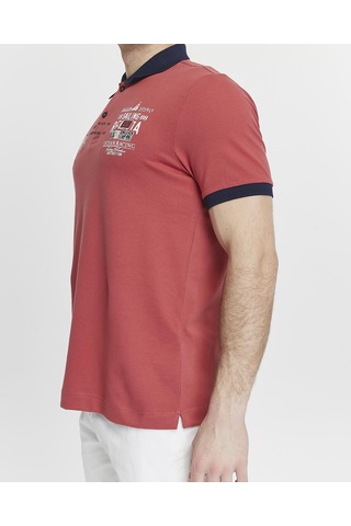 AR-MA Arma Erkek Likralı Pike Polo Yaka Tişört Y27374308801 kırmızı