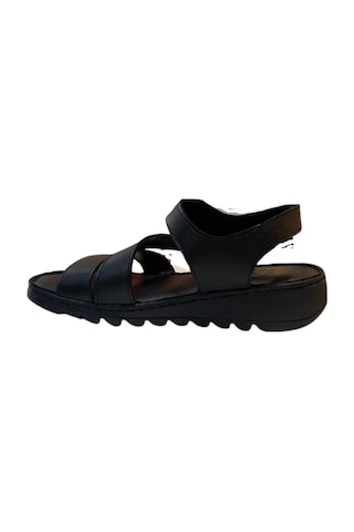 Neon Akm-098 Kadın Siyah Hakiki Deri Sandalet - 36 Siyah