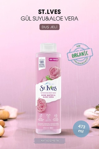 St.ıves Gül Suyu & Aloe Vera Vücut Şampuanı 473ml Gül