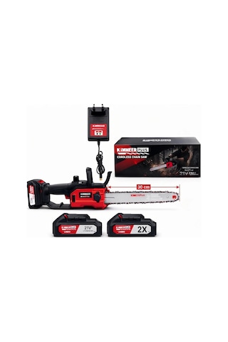 Nuspower 30 Cm Palalı Çift Akülü Şarjlı Testere - 21v 3.0ah Dal Budama Ve Ağaç Kesme Makinesi
