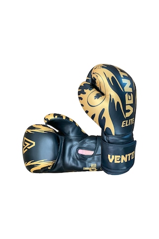 Vento Elite Boks Ve Kick-boks Eldiveni Siyah Siyah-altın