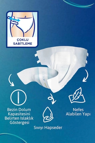 Tena Proskin Slip Maxi Bel Bantlı Yetişkin Bezi L - 72 Adet