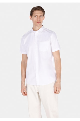 Colin's Colins Regular Fit Shirt Neck Düz Erkek Beyaz Kısa Kol Gömlek Cl1073847 Cl1073847 Q1.v1 Wht Beyaz