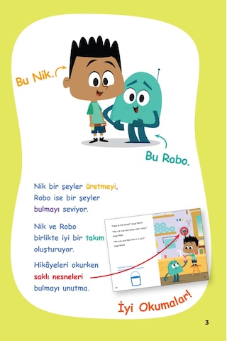 Saklı Nesnelerle STEM Hikâyeleri Nik ve Robo 5N1K 6'lı Set