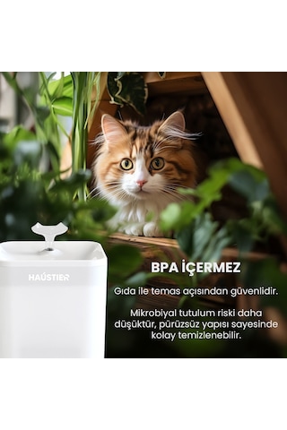 Haustier Wf004 Akıllı Kedi Köpek Su Sebili Su Şelalesi Su Pınarı