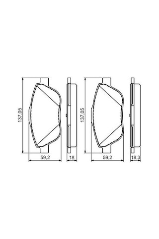 Citroen C4 1.2 Puretech 2020-2026 Bosch Ön Balata Netpar25438