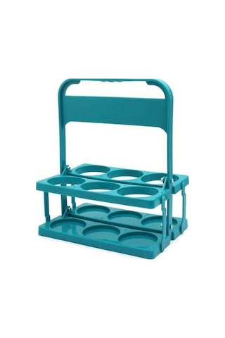 Trendooze Gaojunshop01 Yeşil Katlanır 6lı Bira Sepeti, Çay-süt Saklama Yeşil