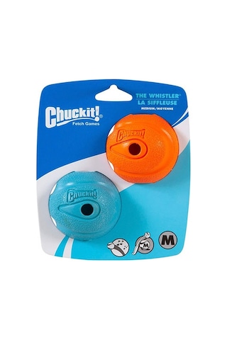 Chuckit Whistler Köpek Oyun Topu 2li Orta Boy 6,5 Cm 260-50025.01