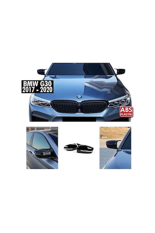 Bmw 5 Serisi G30 Yarasa Ayna Kapağı - Parlak Siyah - 2017+