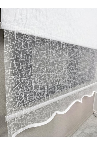 Bbb Blackout Işık Geçirmez Çift Mekanizmalı Tül Stor Perde Beyaz Ts1084bl Beyaz