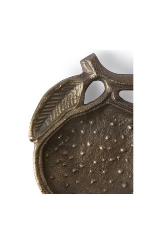 Yargıcı Nar Formlu Metal Dekoratif Kase 14x11x2 Cm 26knha1034c St