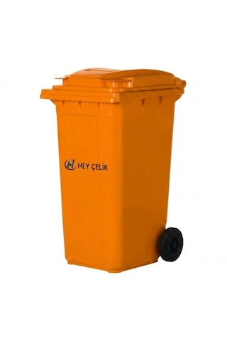 240 Litre Turuncu Plastik Çöp Konteyneri Hey Çelik Pk - 095 240 Litre Turuncu Plastik Çöp Konteyneri Hey Çelik Pk - 095