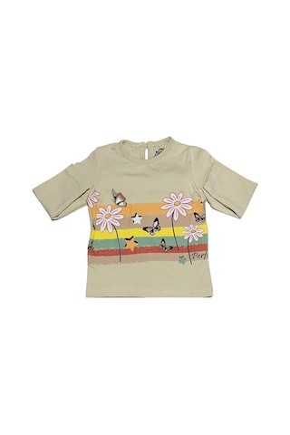 Baby Pink Renkli Kız Çocuk Alt Üst Bej