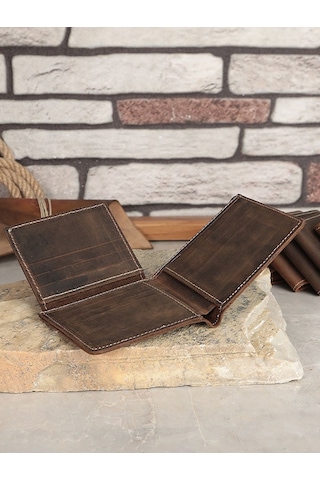 Zarif Ve Dayanıklı:h Akiki Deri El Yapımı Cüzdan Taba