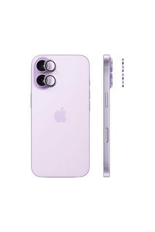 Safeus 9h+ Safir Temperli Kamera Lens Koruyucu, Apple Uyumlu iPhone 17 İle Lavanta