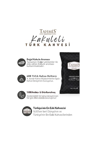 Tahmis Kakuleli Türk Kahvesi 10 x 100 G