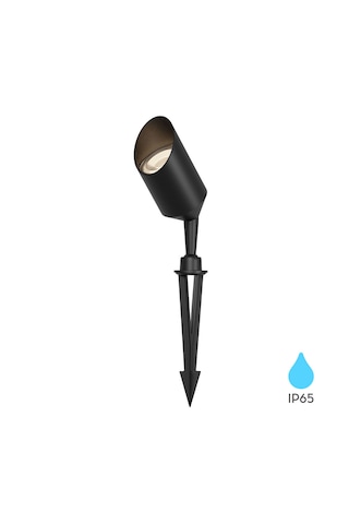 Braytron Spotlux Gu10 Bahçe Aydınlatma Armatürü - Gri Ip65 Su Geçirmez Çim Üstü Led Spot Siyah
