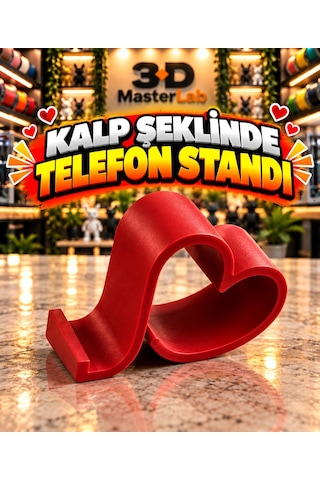 Kalp Şeklinde Telefon Standı - Telefon Tutucu