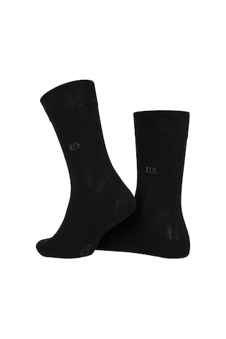 D's Damat Bambu 3lü Çorap Set Siyah Renkli