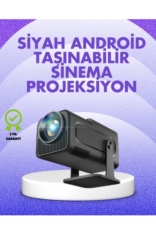 Android Tv 11 İşim Sistemli Elektrikli Odaklama Projektör-126572