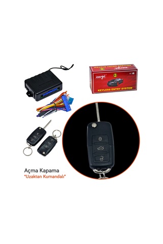 Carpi Açma Kapama 12v Susta Siyah Kumandalı 3 Tuşlu Sinyal Çıkışlı Br4602606