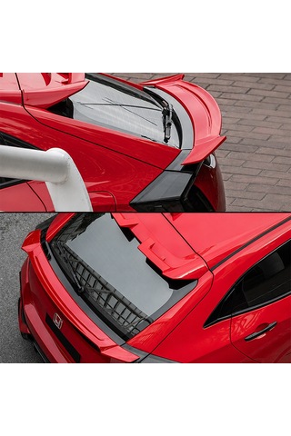 Honda Civic Fk7 İçin Uyumlu Yofer Bagaj Üstü Spoiler Kırmızı