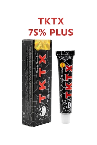 Tktx Siyah %75 Dövme Ve Kalıcı Makyaj Öncesi Cilt Kremi 10g