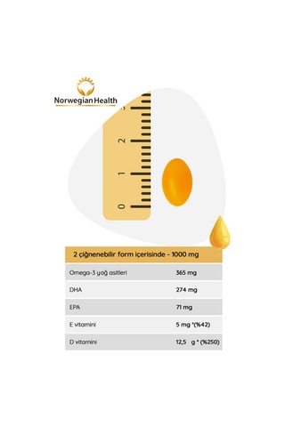Norwegian Health Omega 3 Gummies Çocuklar için Tutti Frutti Aromalı Norveç Somonlu Balık Yağı 3 x 30 Çiğnenebilir Fom