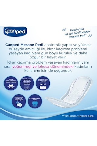 Canped Mesane Pedi Yoğun L Beden 20 Adet X 2 Adet PKT.CANPED.112 L