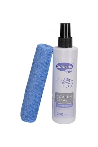 Addıson 300871 Ekran Temizleyici Sprey 250 ML + Microfiber Bez