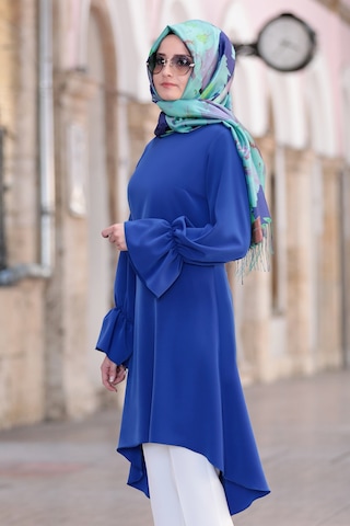 Feryal Büyük Beden Pantolon Tunik Tesettür Takım Saks