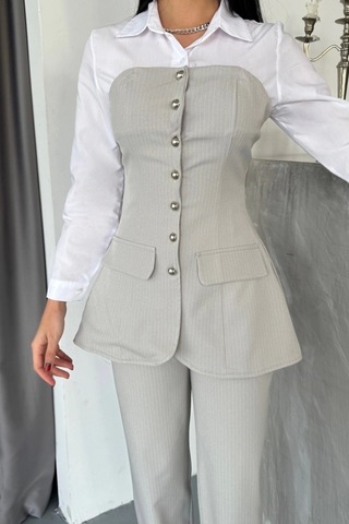 Defymoda Tasarım Takım - Gri Gri