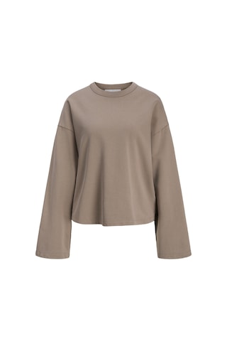 Jack & Jones Kadin Sirt Baskili Sweatshirt - Athletico - 12285948 Desert Taupe