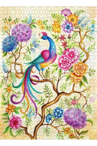 Nova Peri Bahçesinde Mutluluk Kuşu Puzzle - 1000 Parçalık