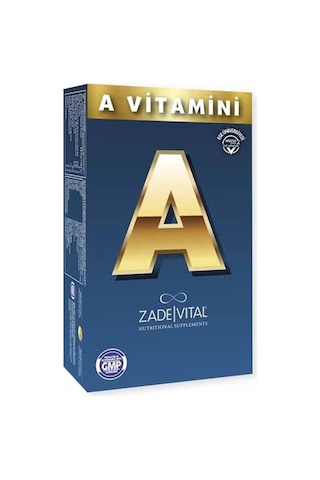 Zade Vital A Vitamini Blister 30 Kapsül
