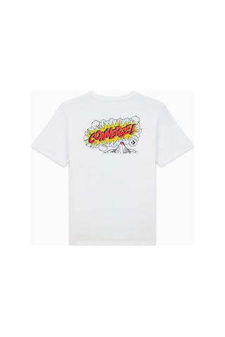 Converse Classic Erkek Grafik Baskılı Beyaz T-shirtdüz10027110