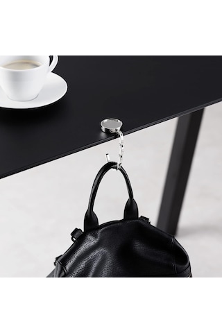 2x Çanta Kancası - Katlanabilir Metal Çanta Askısı - Masa Veya Yazı Masası İçin Çanta Tutucu - Çanta Ve Küçük Eşyaları Asma Diğer