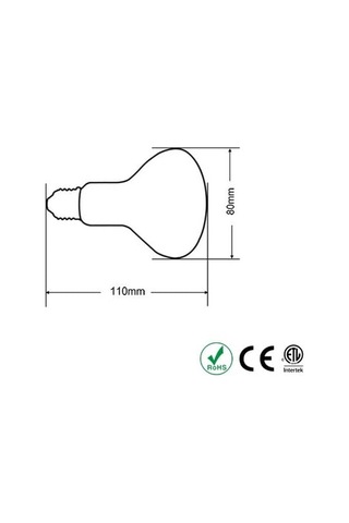 100 Watt Kızılötesi/kırmızı Işık Isıtıcı Lambalar Sürüngenler, Amfibiler Ve Kuşlar Için Enerji Sınıfı A