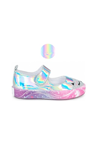 Unicorn Dream Hologram Kız Çocuk Babet Sneakers Gri