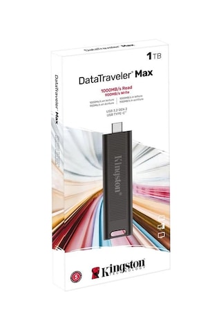 Kingston Dtmax-1tb 1tb Datatraveler Max Type-c 1000r-900w Usb 3.2 Gen 2 Flash Bellek