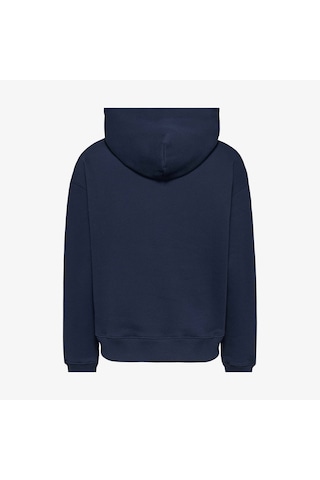 Tommy Hilfiger Tommy Jeans Bxy Logo Drawcord Kadın Mavi Sweatshirt Düz Dw0dw17794 Mavi