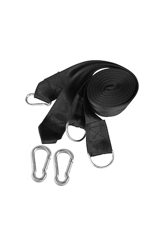 Indirimsmart Bundera Rope Hamak Salıncak Taşıyıcı Asma Kemeri Halat Kemer Askı (445014115) Siyah