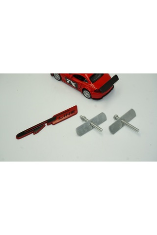 Dk Kia Gt Line Ön Panjur Vidalı 3d Siyah Kırmızı Metal Logo