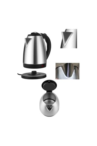 Elektrikli Paslanmaz Çelik Su Isıtcı Çelik Kettle 1.8 Lt. Uzun Ömürlü