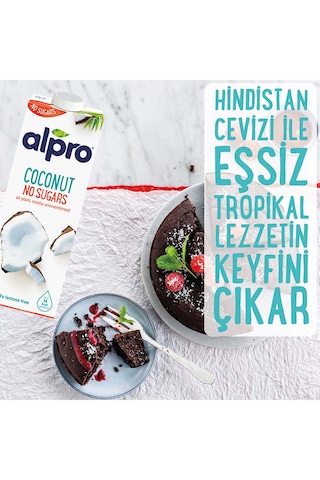 Alpro Şekersiz Hindistan Cevizi Sütü 4 x 1 L
