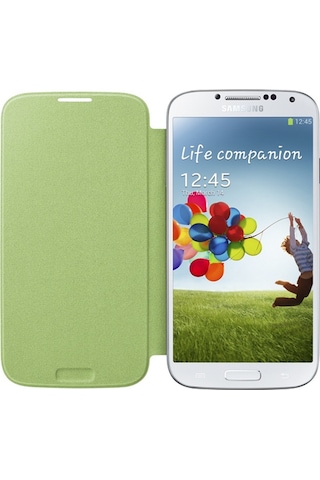 Galaxy S4 İ9500 İle Uyumlu Flip Cover Kılıf Yeşil Ef-fı950gegww Yeşil